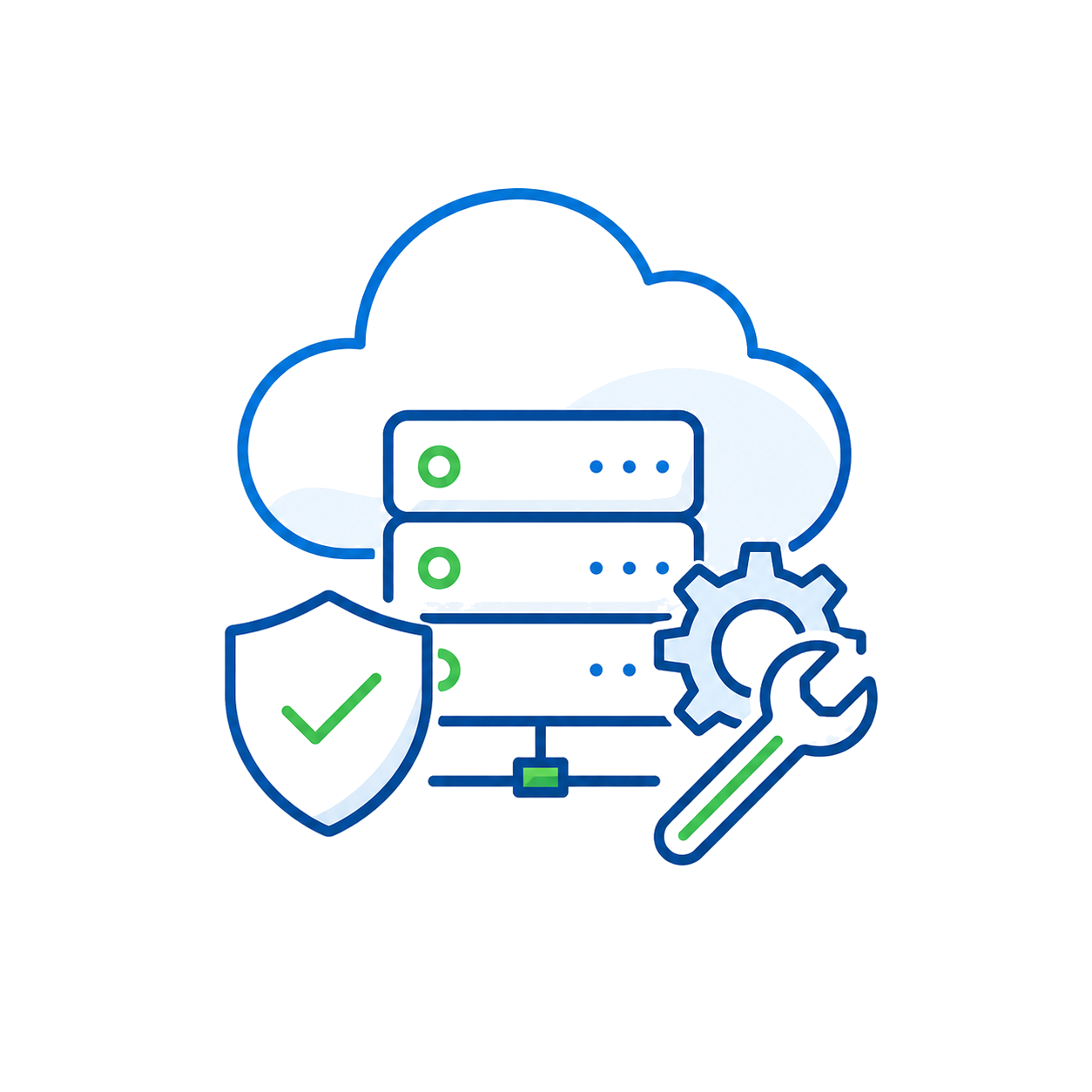 Website hosting and maintenance icon